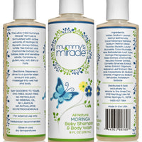Mummy's Miracle Moringa Baby Shampoo and Wash 8oz All Natural Hypoallergenic Toxic-free